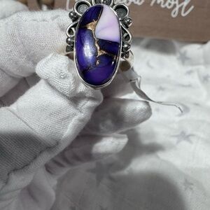 Purple/Blue Turquoise Ring